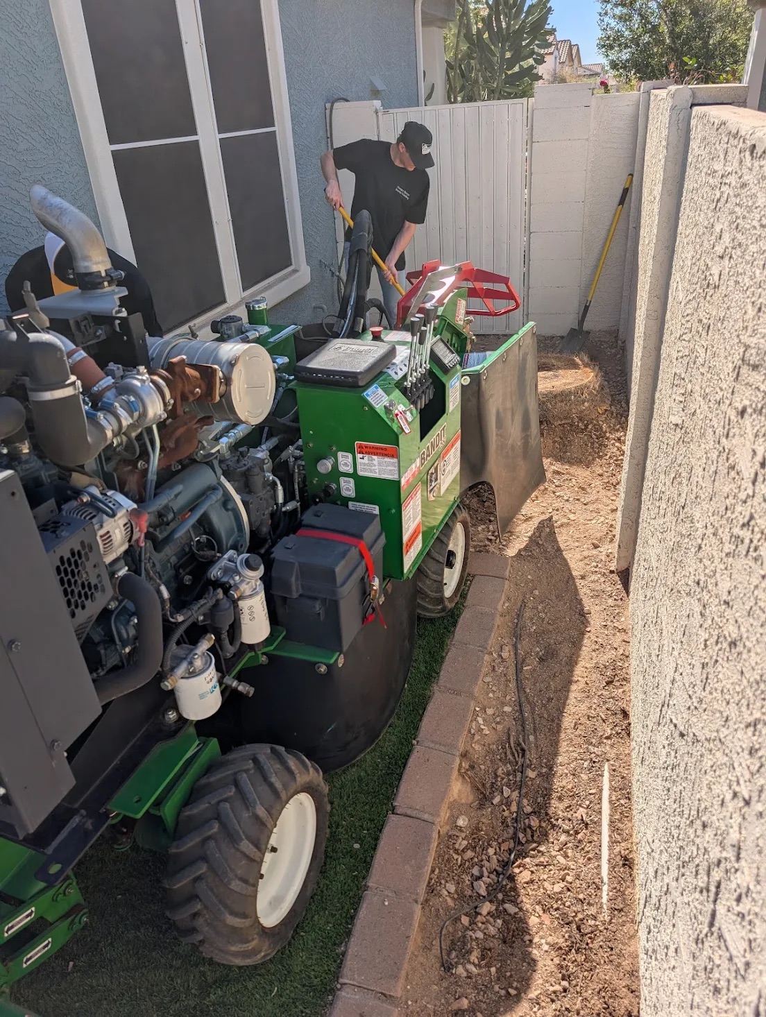 Hungry Beaver stump grinding crew at work