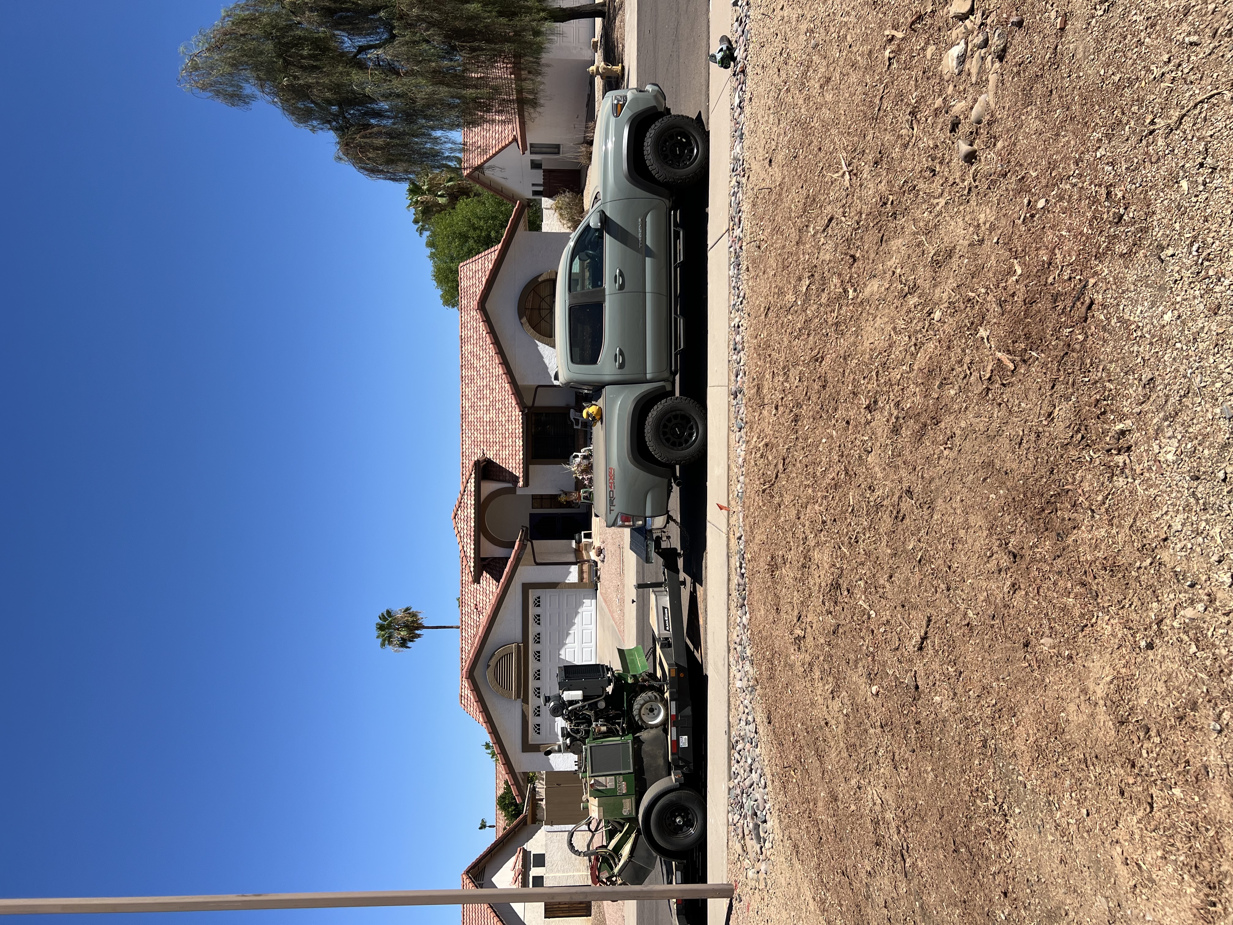 Yard after stump grinding — clean, level, ready for landscaping